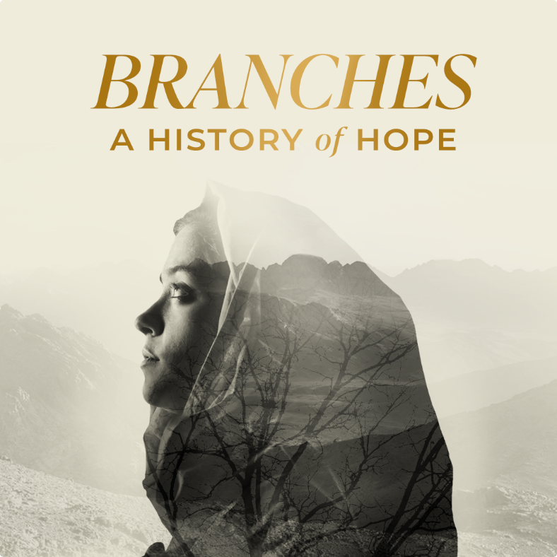 branches a history of hope, jesus' geneology sermon series church graphic, biblical times woman design