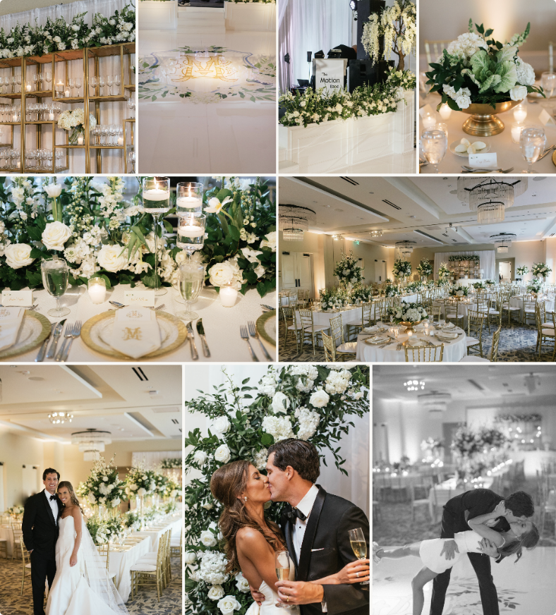 Twigs & Twine Events website design, wedding planner photo gallery